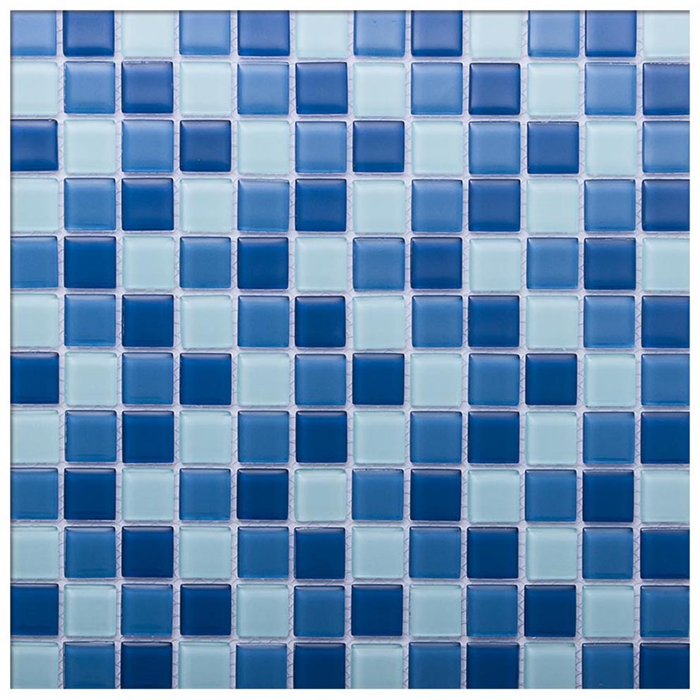 Mosaico Vidrio 30x30 cm Blue