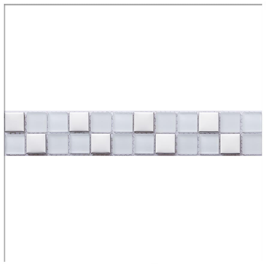 Listeles combinados 5 x 30 cm (3 Unidades) Bianco Acero