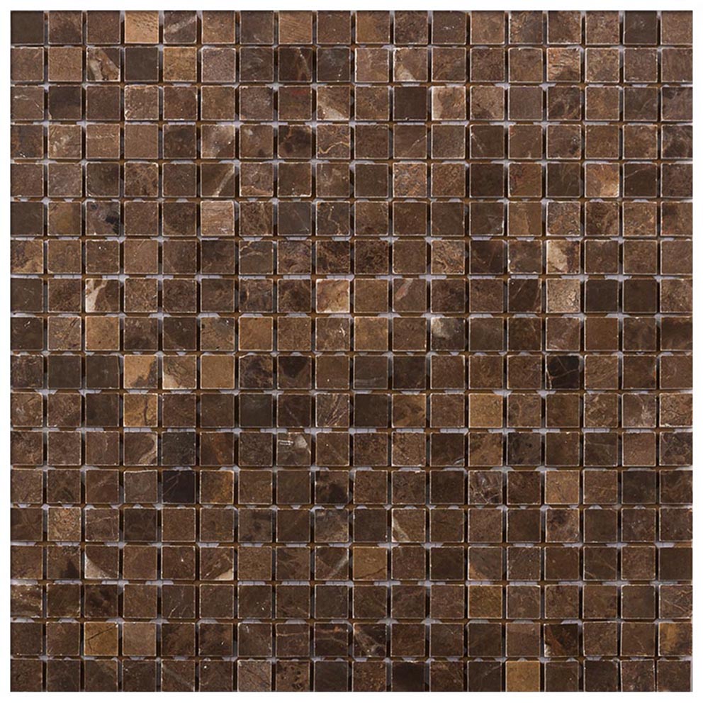 Mosaico Marmol 30x30 cm Emperador Pulido