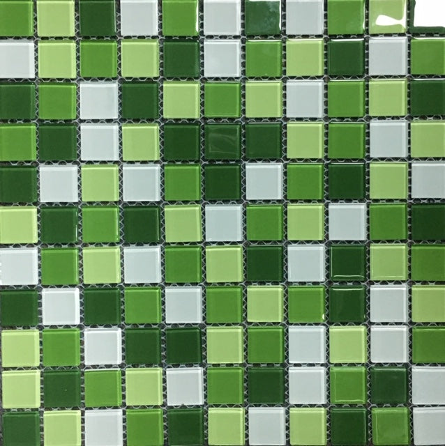 Mosaico Vidrio Brillante 30x30 cm Verde