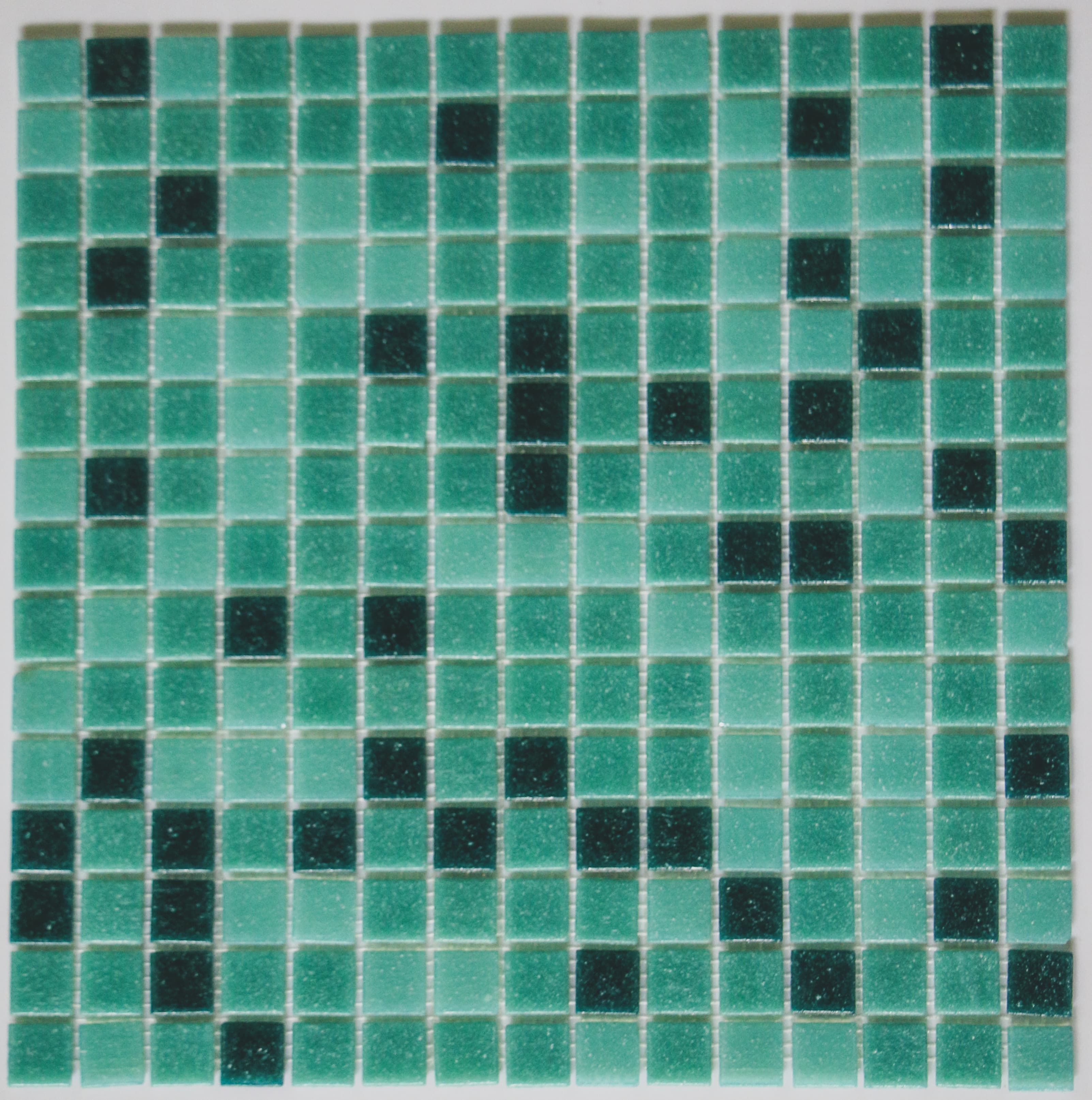 Mosaico Piscina 32.7x32.7 cm Verde Agua