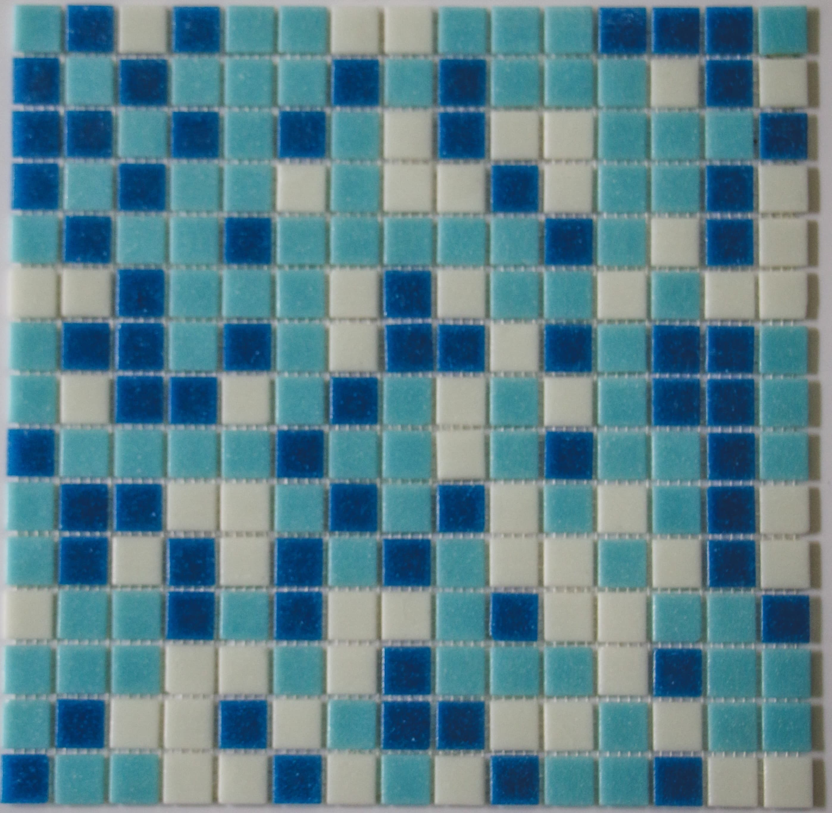 Mosaico Piscina 32.7x32.7 cm Mix Celeste