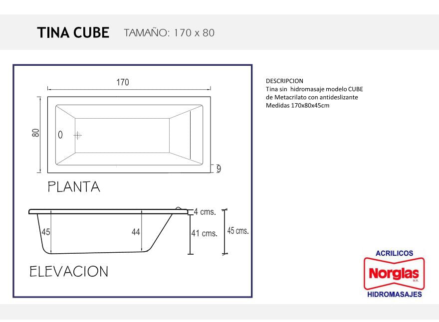 Tina Cube 170x80