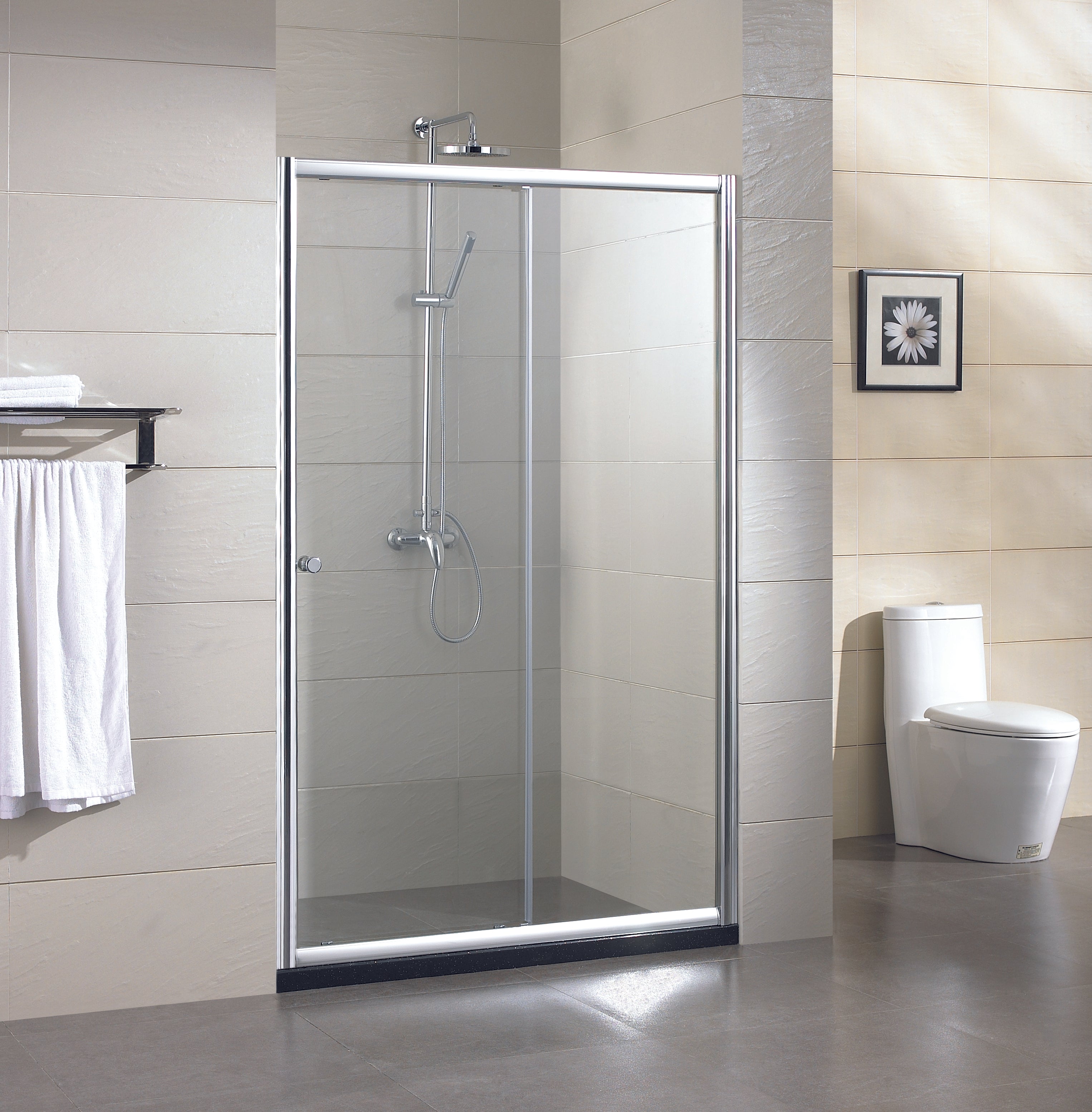 SHOWER DOOR CORREDERA 100x185 cm, 120x185 cm, 140x185 cm